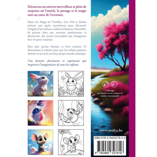 Les aventures de Léo, Mia et Malou: La Magie de l'Artiféa - Livre relié - Image 4
